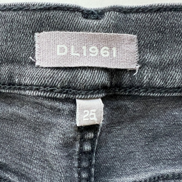 DL1961 "Farrow Skinny" High Rise Intasculpt Ankle Black Jeans - Size - 25 - Picture 9 of 13